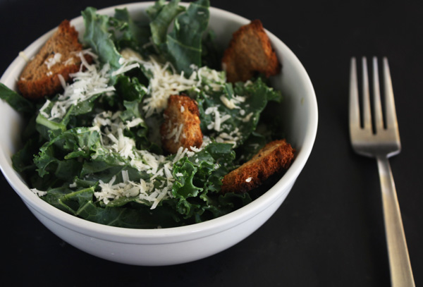 Kale Caesar with Homemade Croutons Recipe - Mince Republic