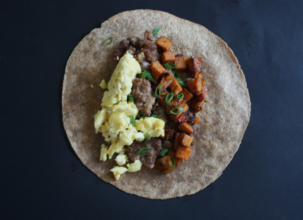 Sweet Potato & Sausage Breakfast Burrito Recipe - Mince Republic