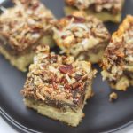 Keto Magic Bars with Brookie Crust Recipe | #keto #lowcarbdesserts | mincerepublic.com